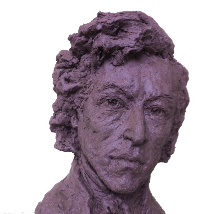 Sculpture titled "CHOPIN" by Nacera Kaïnou, Original Artwork, Terra cotta