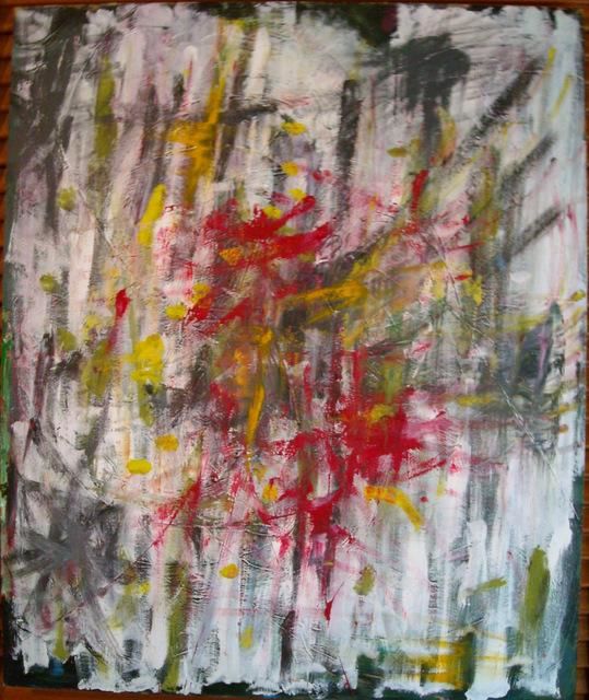 Painting titled "Abstracción III" by Nacho Martínez, Original Artwork, Oil