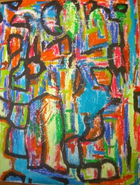 Painting titled "Improvisación" by Nacho Martínez, Original Artwork, Other