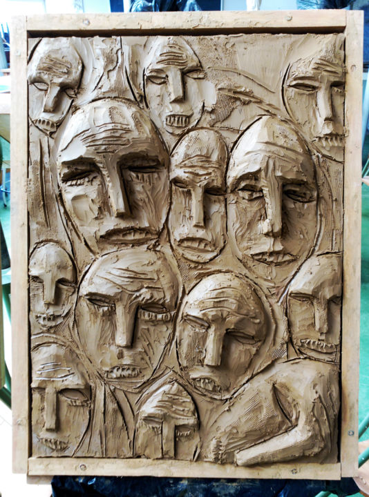 Sculptuur getiteld "Relieve" door Nacho Martínez, Origineel Kunstwerk