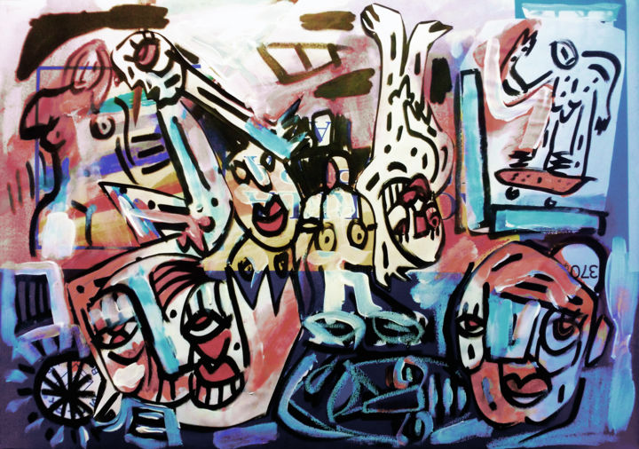 Grafika cyfrowa / sztuka generowana cyfrowo zatytułowany „Collage en positivo…” autorstwa Nacho Martínez, Oryginalna praca