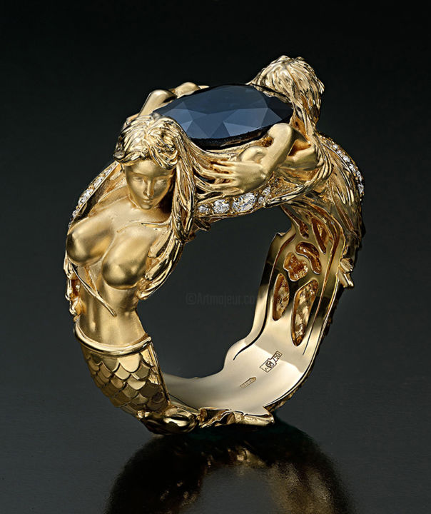 Design getiteld "Mermaids" door Nadezhda Isakova, Origineel Kunstwerk, Juwelen