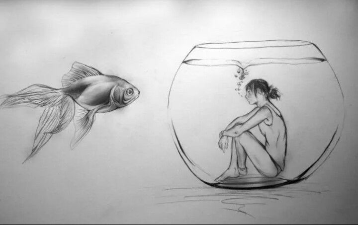 Dessin intitulée "Lonely" par Nadha, Œuvre d'art originale, Aérographe