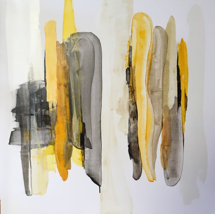 Peinture intitulée "TRANSPARENCES BLANC…" par Nadia Barbotin, Œuvre d'art originale, Huile