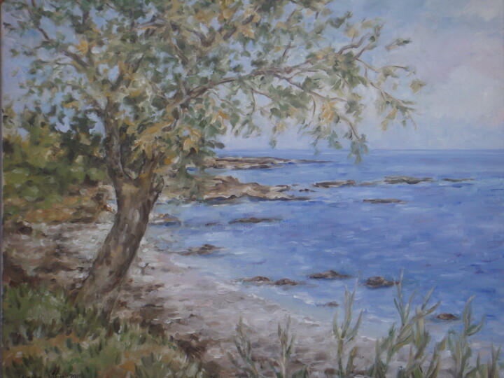 Peinture intitulée "Anissara (Creta Mar…" par Nadia Jobin, Œuvre d'art originale, Huile Monté sur Châssis en bois