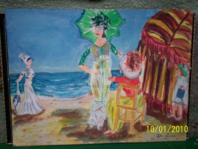 Painting titled "Conversation des pr…" by Nadia De Lima, Original Artwork