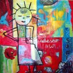 Painting titled "adesso no no" by Magnabosco Nadia, Original Artwork