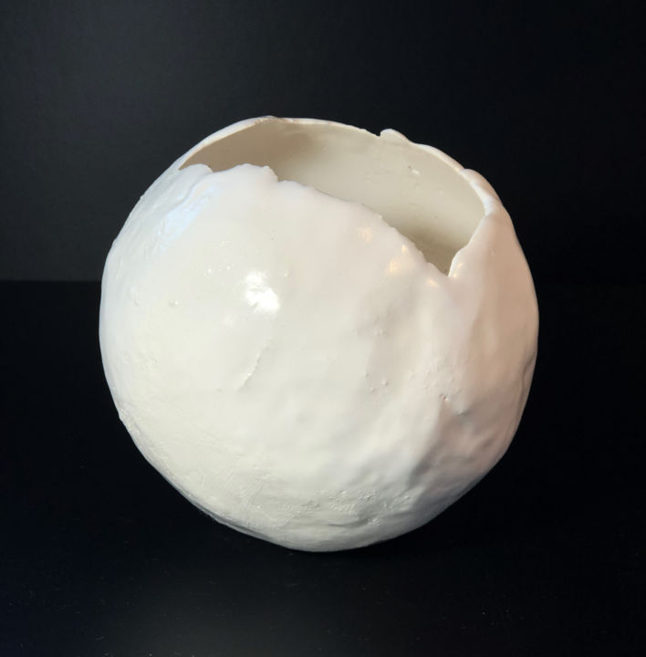 "White Lily Ceramic…" başlıklı Design Nadia Ardis tarafından, Orijinal sanat, Masa Sanatı