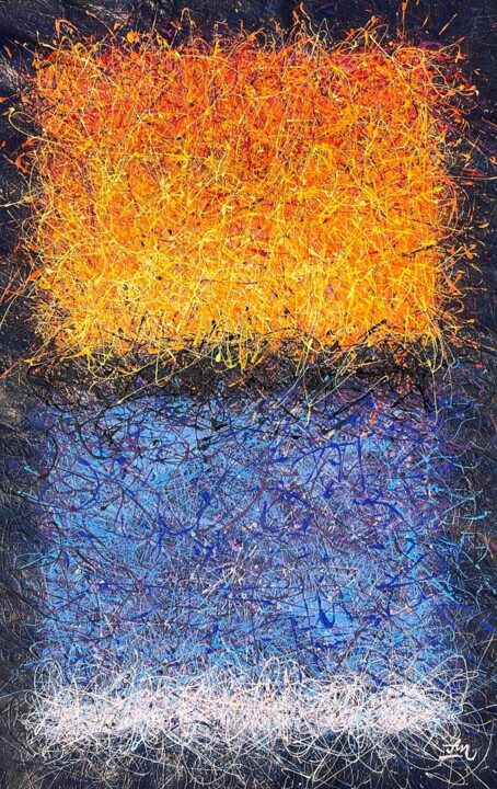 Malerei mit dem Titel "Rothko inspired - N…" von Nadiia Antoniuk, Original-Kunstwerk, Acryl