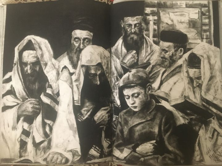 "Day of Atonement" başlıklı Resim Nadiia Heckman tarafından, Orijinal sanat, Mum boya