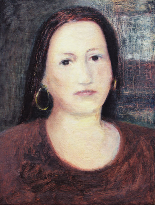 「My Mother」というタイトルの絵画 Nadina Pascariuによって, オリジナルのアートワーク, オイル