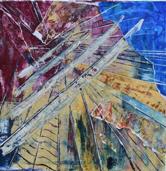 Pittura intitolato "armada" da Nadine Flicourt (nafli), Opera d'arte originale, Acrilico