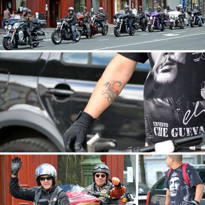 Fotografia zatytułowany „Bikers” autorstwa Nadine Genesse, Oryginalna praca