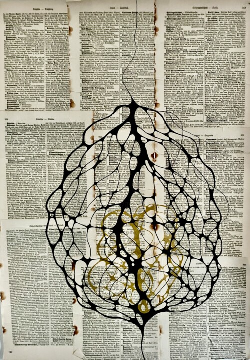 Κολάζ με τίτλο "Hold me" από Nadine Hilmar, Αυθεντικά έργα τέχνης, Μαρκαδόρος