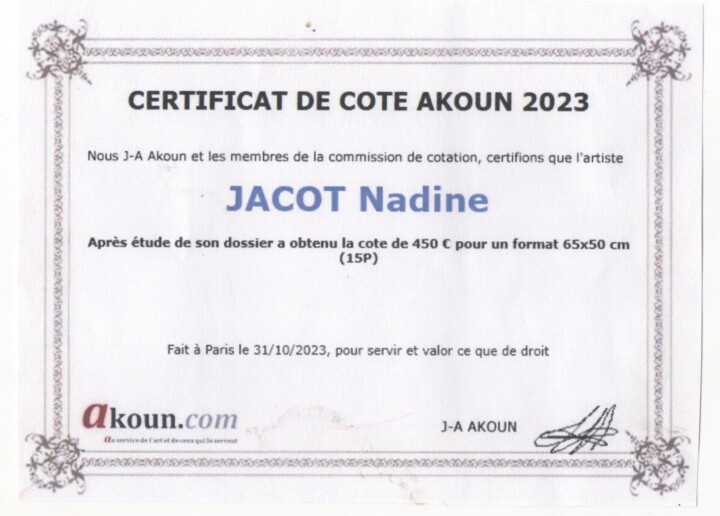 Design intitulada "Cote Akoun" por Nadine Jacot (Nad-Ev), Obras de arte originais, Acessórios