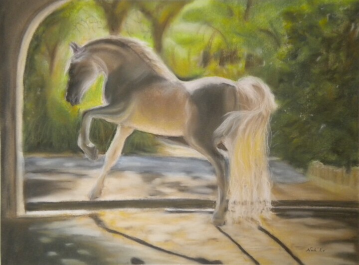 Painting titled "PURE BEAUTE" by Nadine Jacot (Nad-Ev), Original Artwork