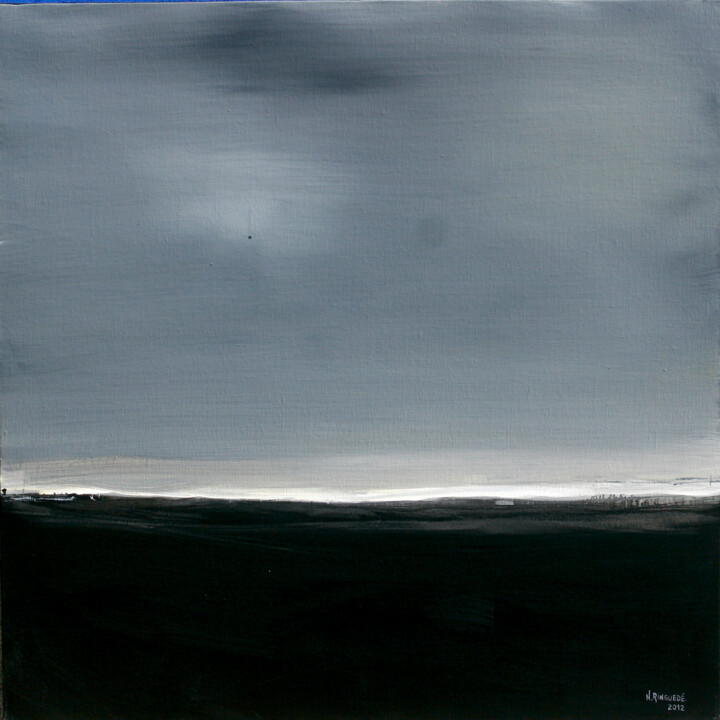 Peinture intitulée "Horizon lumineux" par Nadine Ringuede, Œuvre d'art originale, Acrylique Monté sur Châssis en bois