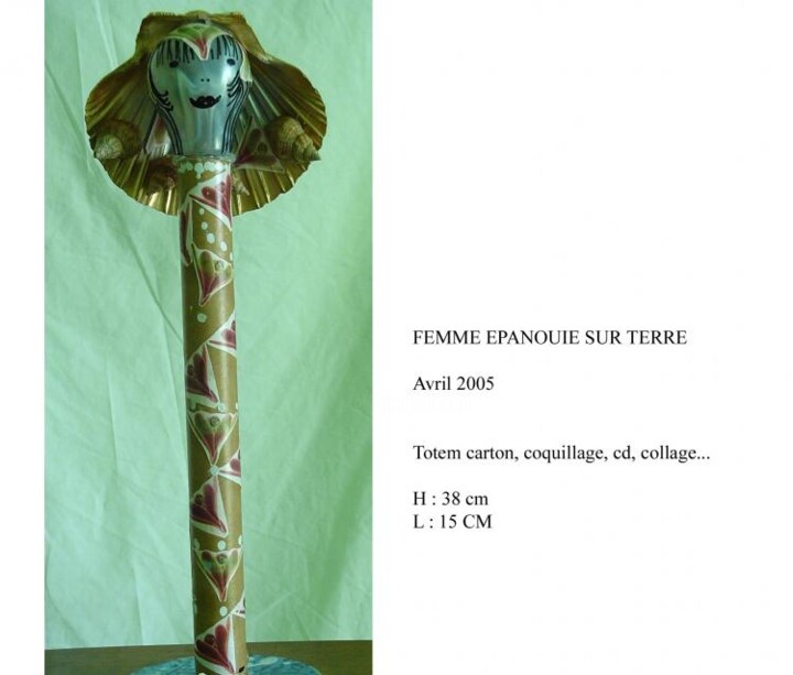 Peinture intitulée "FEMME EPANOUIE SUR…" par Nadine Thomas, Œuvre d'art originale