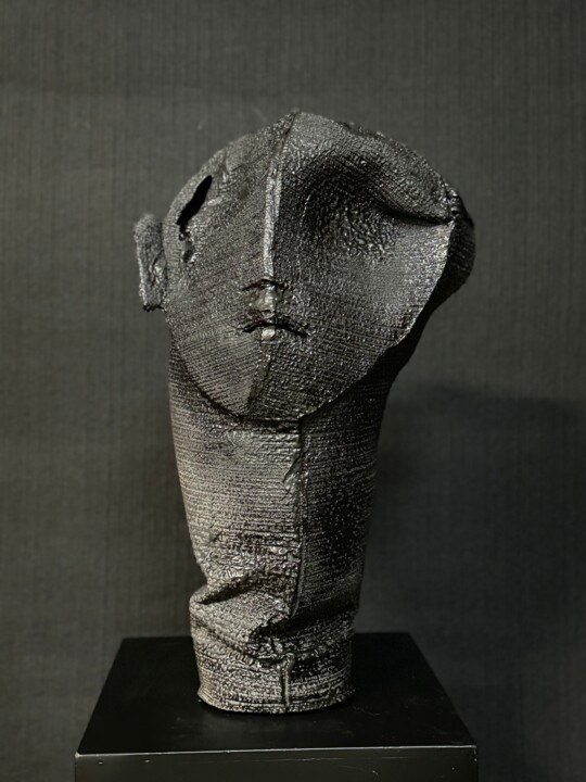 Sculpture titled "Syrinx ( série Nymp…" by Nadine Vergues, Original Artwork, Textile fiber