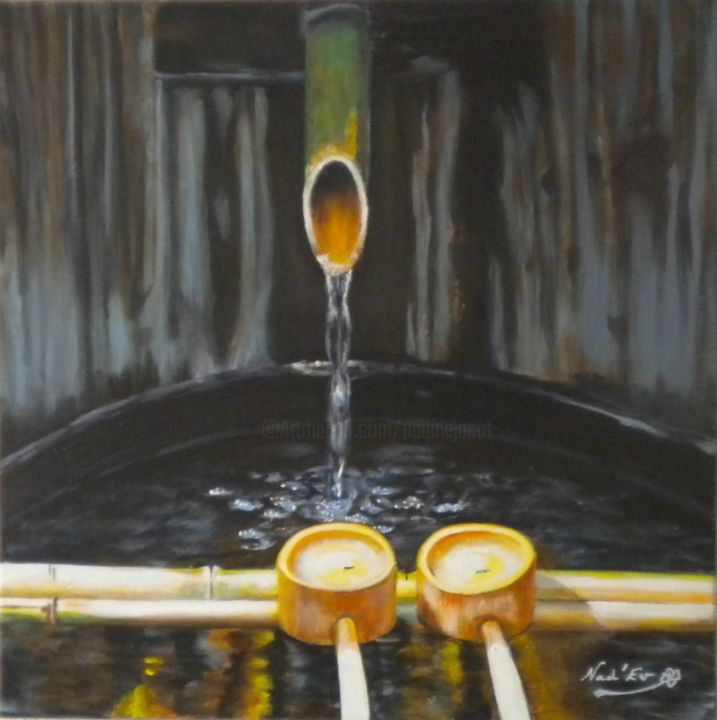 Peinture intitulée "EAU PURE" par Nad-Ev, Œuvre d'art originale, Acrylique