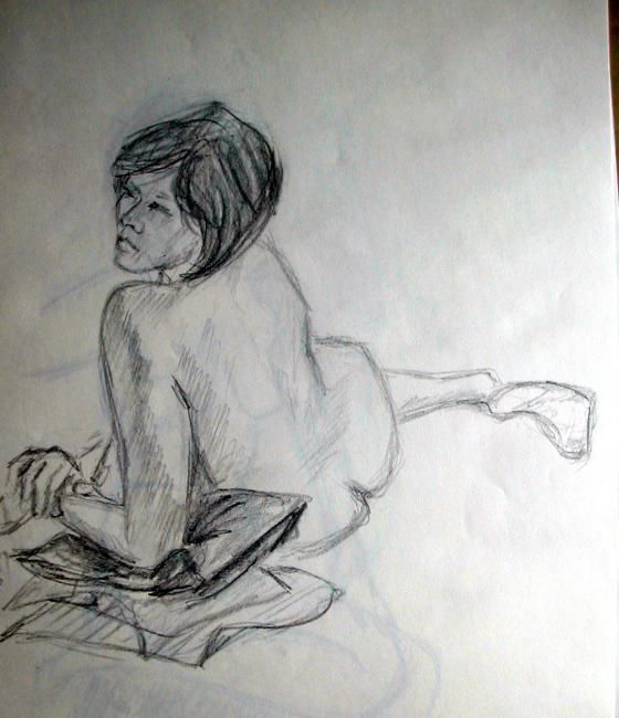 Drawing titled "Indra" by Nadine Nicaise, Original Artwork