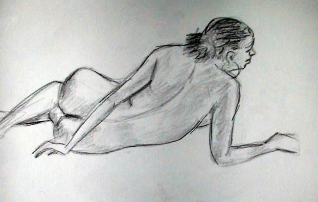 Drawing titled "Laurianne, toujours" by Nadine Nicaise, Original Artwork