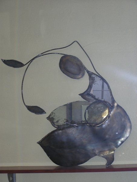 Diseño titulada "miroir-maternité" por Nadine Trescartes (fildefériste), Obra de arte original, Accesorios