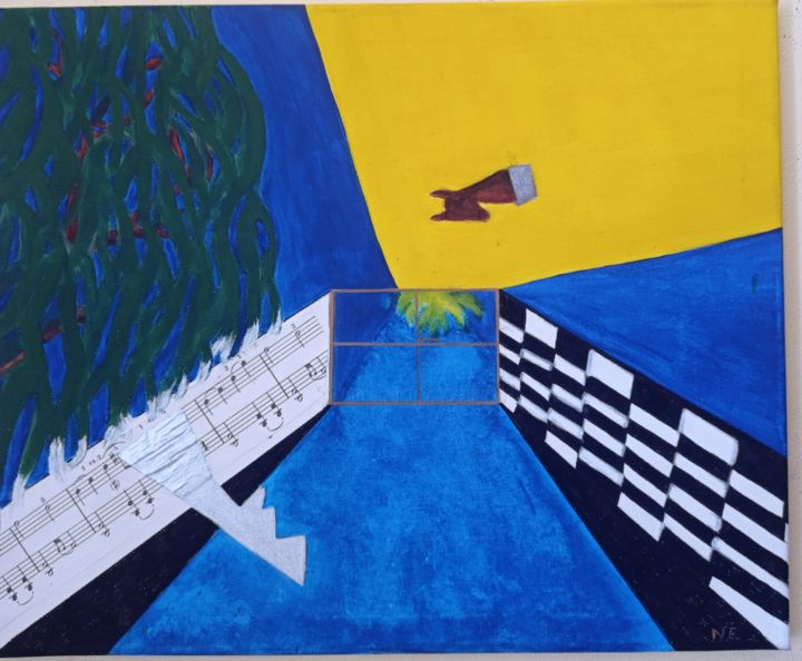 Peinture intitulée "Le jour d'après" par Nadia Espi, Œuvre d'art originale, Acrylique