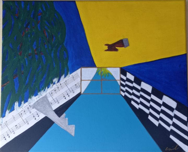 Peinture intitulée "Le jour d'après.." par Nadia Espi, Œuvre d'art originale, Acrylique