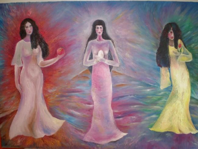 Painting titled "3_womans.jpg" by Nadya, Original Artwork