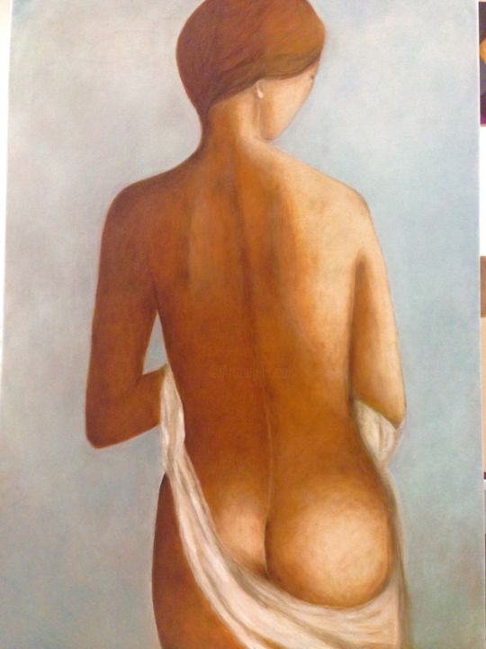 Pittura intitolato "Nudo di donna" da Nadya C., Opera d'arte originale, Olio
