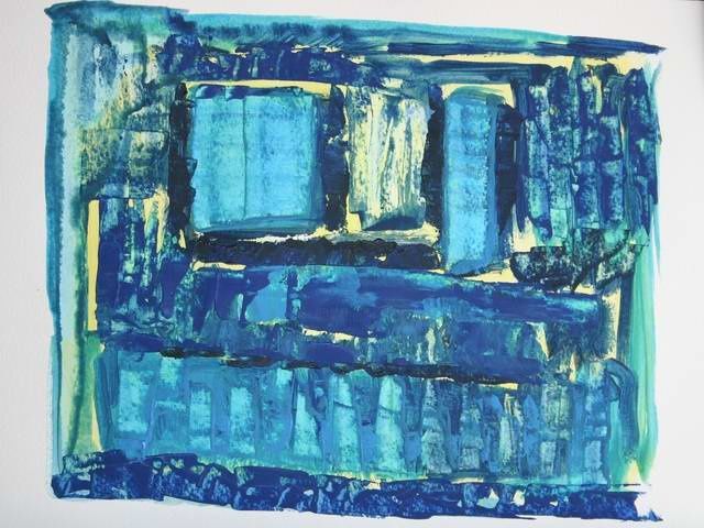 Peinture intitulée "Windows" par Nae De Brea, Œuvre d'art originale, Huile