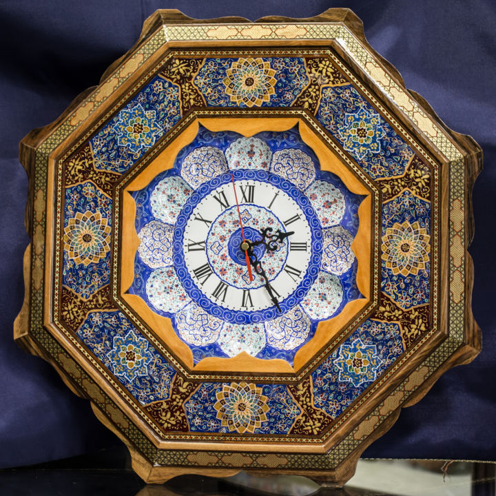 Design intitolato "wall clock" da Naeim Rahmani, Opera d'arte originale