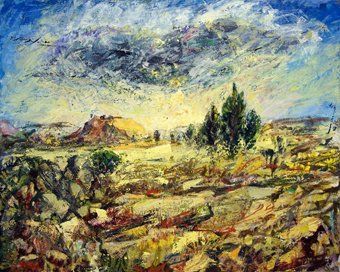 Painting titled "In the Galilee" by Dan Moran, Original Artwork, Oil