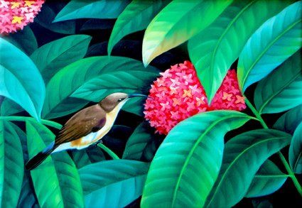 "honey_bird.jpg" başlıklı Tablo Murali Nagapuzha tarafından, Orijinal sanat