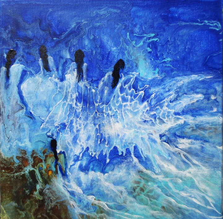 Malarstwo zatytułowany „creature de l eau” autorstwa Nahalah, Oryginalna praca