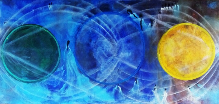 「Energie VII」というタイトルの絵画 Nahalahによって, オリジナルのアートワーク, アクリル