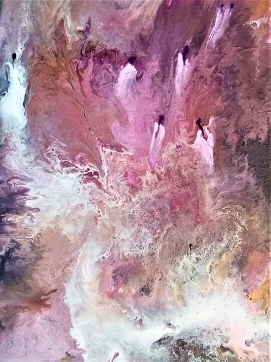 Pittura intitolato "Emergence II" da Nahalah, Opera d'arte originale, Acrilico