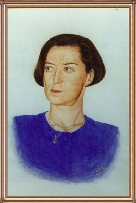 Painting titled "Mrs.Niel Rosinburg" by Rafi Naish, Original Artwork