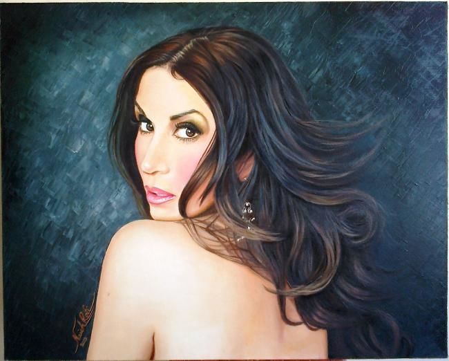 Pittura intitolato "oil portrait" da Rafi Naish, Opera d'arte originale