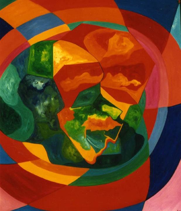 Malerei mit dem Titel "Fécondité 2" von Betty Najman, Original-Kunstwerk, Öl