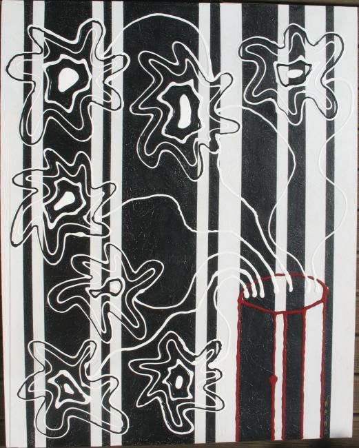 "noir et blanc comme…" başlıklı Tablo N A N A tarafından, Orijinal sanat, Petrol
