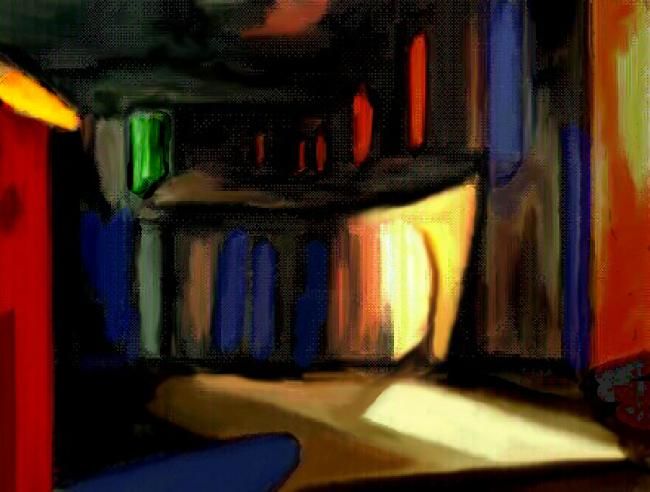 Painting titled "... Doliente Alegri…" by Nana Tonkin, Original Art,