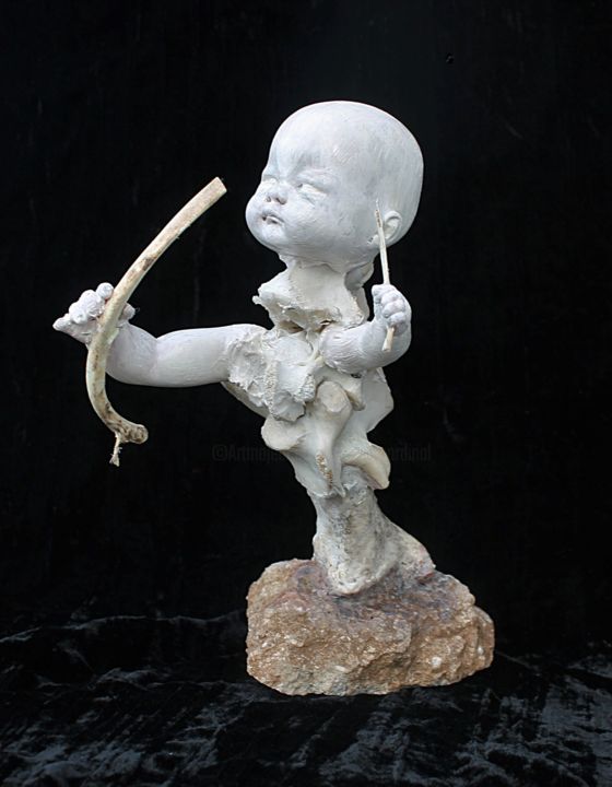雕塑 标题为“Sagittaire” 由Nancy Cardinal, 原创艺术品, 骨
