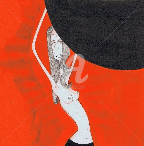 Malerei mit dem Titel "Eniko" von Nancy Van Reeth, Original-Kunstwerk