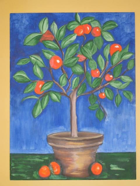 Pintura intitulada "Tree of life" por Nancy Yates, Obras de arte originais