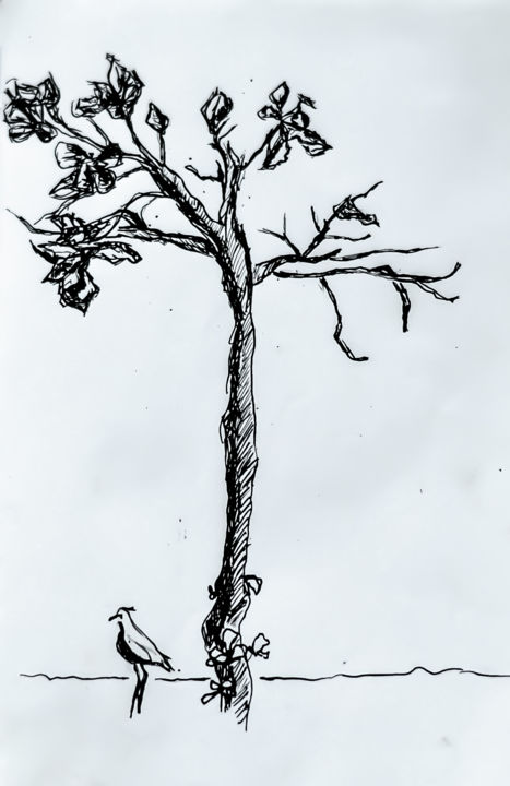 Drawing titled "Massaguaçú" by Nanda Lou, Original Artwork, Ink
