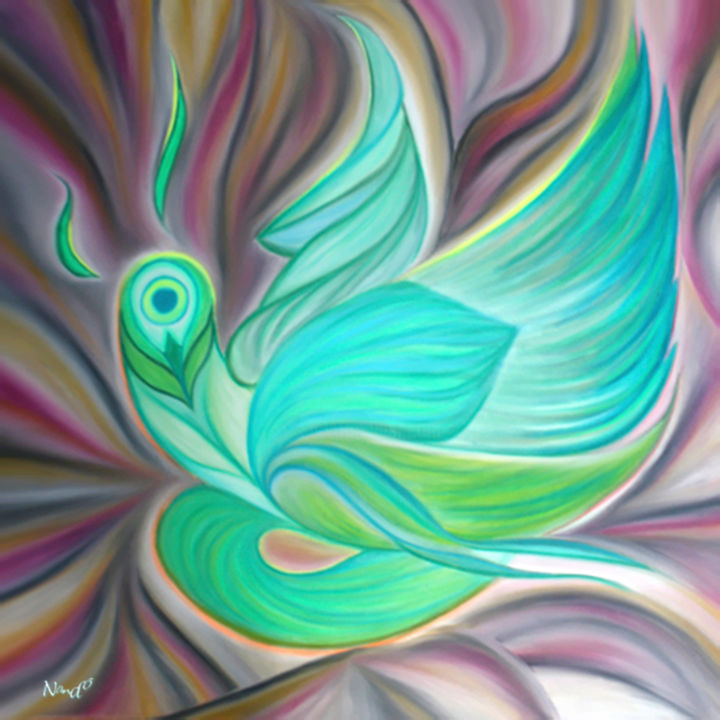 Pintura titulada "{peace is in yoU'" por Art-Nando, Obra de arte original, Oleo