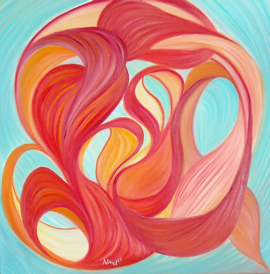 Pintura titulada "{so in lovE' - 08 V…" por Art-Nando, Obra de arte original, Oleo