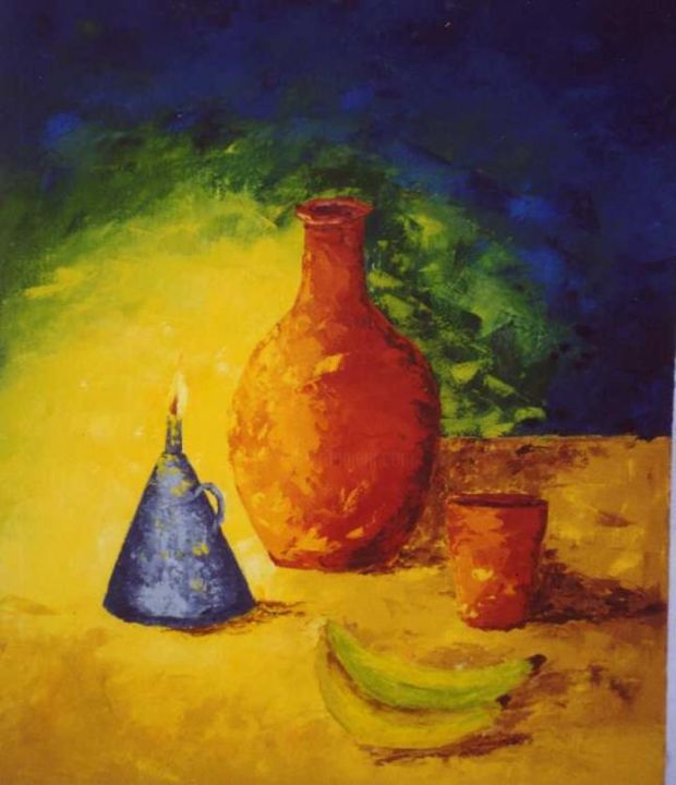 Pintura intitulada "Luz" por Eliany Mendonça Nane, Obras de arte originais